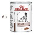 (€ 12,68/kg) Royal Canin Hepatic Loaf Mousse (Leber-Diät) Hund - 6 Dosen à 420 g