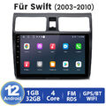 Für SUZUKI SWIFT 2003-2010 Autoradio GPS Navi BT WIFI Android 12 1+32GB DAB+ RDS