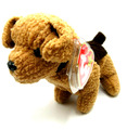 TY BEANIE BABY TUFFY - DER TERRIERHUND - NEUWERTIG - AUSVERKAUFT MIT ETIKETT