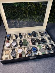 Konvolut 24 Armbanduhren Sammlung Defekt Bastler  Flohmarkt Ersatzteile Quartz