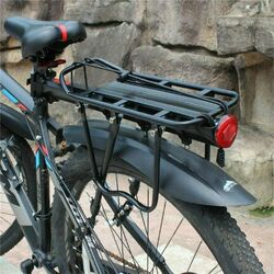 Mountainbike Gepäckträger, Einstellbar Fahrrad Gepäckträger für 26/27.5/29" MTB