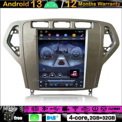9.7"Android 13 Autoradio DAB WIFI GPS SAT Navi Carplay BT For Ford Mondeo 07-10