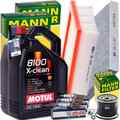 MANN INSPEKTIONSPAKET+5L MOTUL 5-W40 ÖL passend für RENAULT TWINGO 3 SMART 453