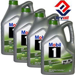 4x5 Liter  Mobil 1 ESP  0W-30  Motoröl  VW 504 00 507 00 MB 229.52 Porsche 0W30