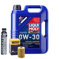 Motoröl 0W30 LIQUI MOLY Synthoil Longtime Plus 5L+HENGST Ölfilter +Cera Tec