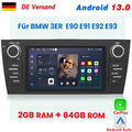 Für BMW 3ER E90 E91 E92 E93 Carplay Android13 Autoradio GPS SAT NAVI DAB+ 2+64GB