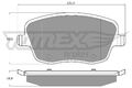 TOMEX Brakes Bremsbelagsatz Scheibenbremse TX 13-59 für VW POLO 4 9A4 9A2 9N2 1