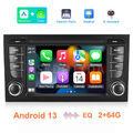2+64G Android13 Autoradio Für Audi A4 8E S4 B6 B7 RS4 Seat Exeo Carplay GPS RDS