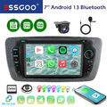 2+32G Android13 Für Seat Ibiza IV 6J 6P 2009-2013 Carplay Autoradio GPS Navi KAM