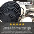 Sieb aus Silikon 20 cm Coolinato Grau Nudelsieb faltbar spülmaschinenfest
