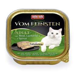 Animonda vom Feinsten mit Rind, Lachsfilet & Spinat 64 x 100g (15,61€/kg)