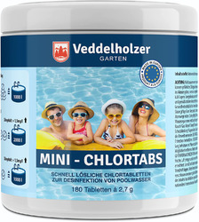 Veddelholzer 180 Mini Chlortabletten. Schnelllösliche Multitabs Für Pool