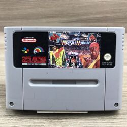 SNES Spiel • WWF Super Wrestlemania • Super Nintendo Modul #B5