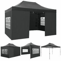 Faltpavillon Pavillon Gartenzelt Partyzelt 3x4,5m,3x6m,3x9m Wasserdicht Anti-UV