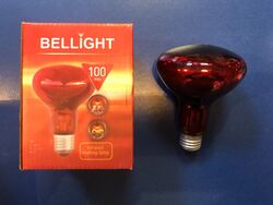 BELLIGHT R95 100W 230V E27 Infrarot Lampe Infrarotlicht Wärme Strahler Therapie