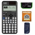 Casio FX-810 DE CW mit Jeans-Tasche dunkelblau, Zirkelset grün und Garantie