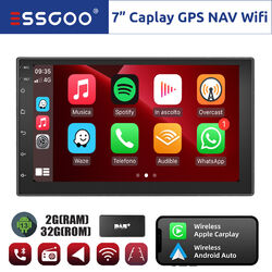 DAB+ 7" Android 13 Carplay Autoradio GPS NAV WIFI RDS Bluetooth 2+32G Doppel DIN