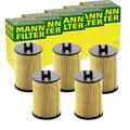 5x MANN-FILTER HU 612/1 x ÖLFILTER MIT DICHTUNG FILTEREINSATZ 5-STÜCK!