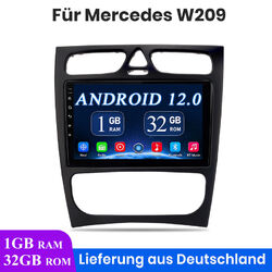 Autoradio GPS Navi Für Mercedes Benz CLK W209 C209 9" Android 12 1+32GB SWC DAB+