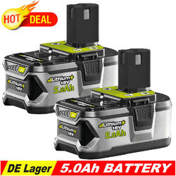 2X 6,0AH  Für Ryobi Akku 18V Lithium One+ Plus RB18L50 P108 RB18L40 DE