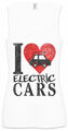 I Love Electric Cars Women Tank Top BEV EV Vehicle Go Green Energy Fun Car