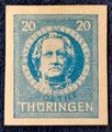 Alliierte Besetzung 1945 Mi99 B Thüringen Goethe Briefmarke Stamp Timbre Sello