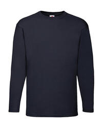 5 Stück Set Fruit of the Loom Herren langarm Shirt Longsleeve Valueweight LS T