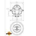 Thermostat Kühlmittel 80°C für Mercedes-Benz /8 S-Klasse Opel Frontera A