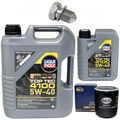 Motoröl Set 5W-40 6 Liter + Ölfilter SM 174 + Schraube für Audi Skoda VW Passat