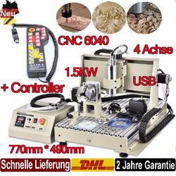 USB 4Achse CNC 6040 Router Graviermaschine Fräse Portalfräse Graviergerät Remote