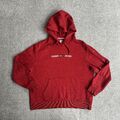 TOMMY HILFIGER Pullover Sweatshirt Gr. M Hoodie Kapuzenpullover Logo 27710 Rot