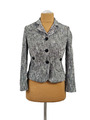 ANN TAYLOR hochwertiges Jackett Tweed grau elegant klassisch