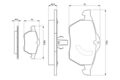 Scheibenbremse Bremsbelag Satz Bosch für Opel Vectra B CC 1991-1997 0986424360