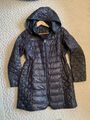 BOMBOOGIE 100% echte Daunen Mantel Jacke 38-40 M grau anthrazit leicht Kapuze h