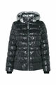 SOCCX Steppjacke mit Kapuze im Metallic-Look black metallic, Größe M, UVP 199,95