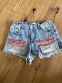 Zara Shorts Hose Jeans Gr 164 Pailletten Top 