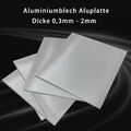 Aluminiumblech Aluplatte Aluminium Zuschnitt Alu Blech Platte Dicke 0,3mm - 2mm