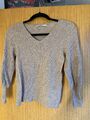 Only Damen Pullover Gr.S Beige Braun  V-Ausschnitt Strick