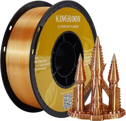 Kingroon 3D Drucker Filament 1.75 mm 1KG Rolle Silk PLA Sparkly Bündel Spulen