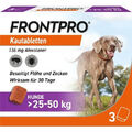 FRONTPRO 136 mg Kautabletten für Hunde 25-50 kg L, 3 Kautabletten, PZN 18654305