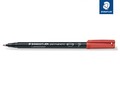 STAEDTLER FOLIENSTIFT LUMOCOLOR PERMANENT STIFT F FEIN 0,6 mm ROT