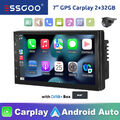 DAB Kamera 2 DIN Apple Carplay Autoradio Android 13 GPS NAV TouchScreen BT 2+32G