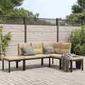 Gartenmöbel Sofa Gartenbank Garten Garnitur Lounge Sitzgruppe Stahl vidaXL