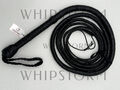 Indiana Jones Style Bullenlederpeitsche Bullwhip in Schwarz, 3FT-10FT