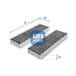 Innenraumfilter UFI 54.172.00 Aktivkohlefilter für OPEL DS COMBO CITROËN PEUGEOT