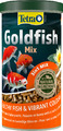 1 L TETRA Pond Goldfish Mix Fischfutter Mischung aus Flocken Sticks und Gammarus