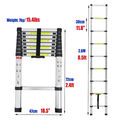 Alu Teleskopleiter Stehleiter Anlegeleiter Ausziehleiter 2,6m bis 6,2m Ladder