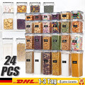 24er-Set Vorratsbehälter BPA frei Frischhaltedose Aufbewahrungsbox Vorratsdose