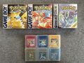 Pokémon GB / GBC Sammlung rote, blaue, gelbe, gold, silber & crystal Editon PAL