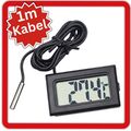 Mini Digitales Thermometer Temperatur Messgerät LCD Anzeige mit Fühler 1M Kabel